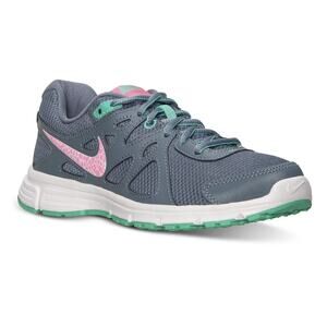 Nike Revolution 2 Running Walking Athletic Sneaker Gray Pink Shoe Women Size 7